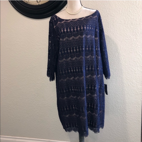 Navy blue “Shift” dress - Picture 2 of 5